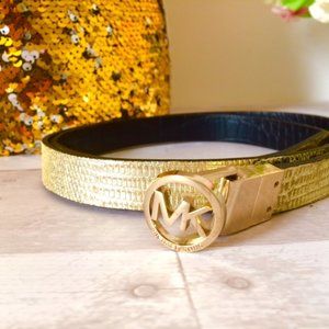 Michael Kors Reverseable Skinny Belt
